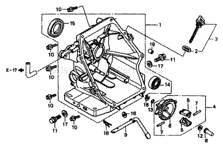 Page G Diagram and Parts List for 1054-0  Briggs and Stratton Pressure Washer